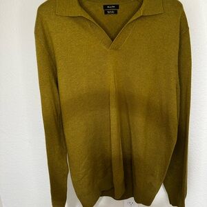 Men's Massimo Dutti Olive Sweater (New)